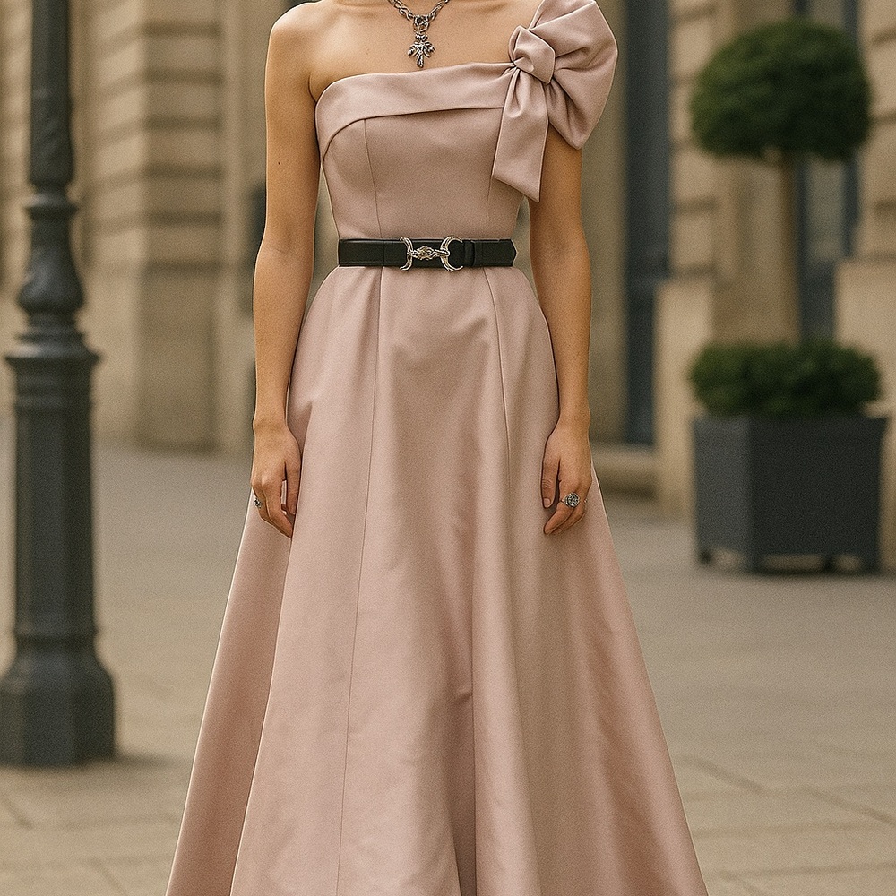 Elegant Pink Sleeveless Dress